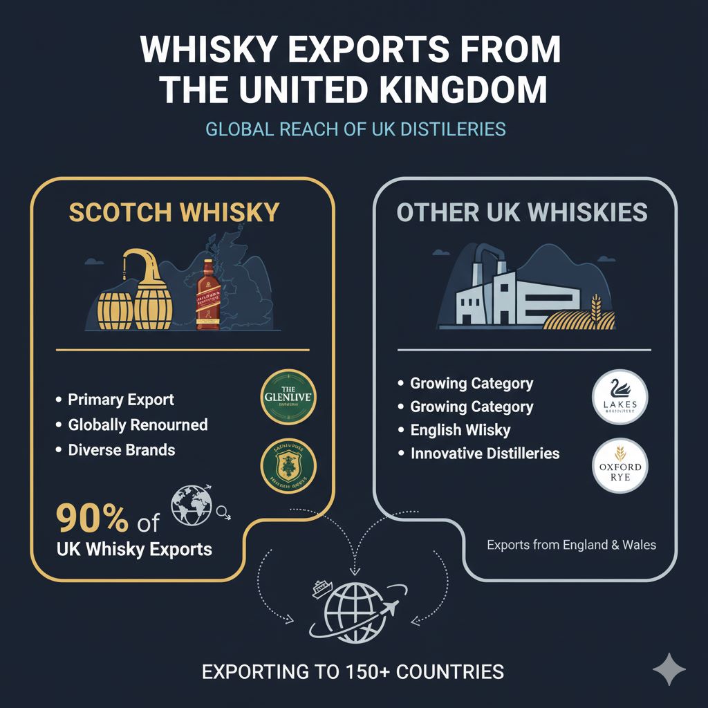 Whisky exports from the UK