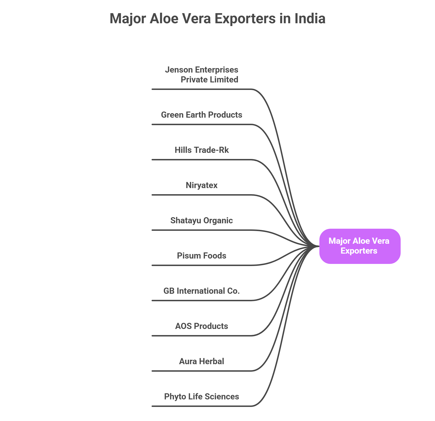 Major aloe vera exporters in India list