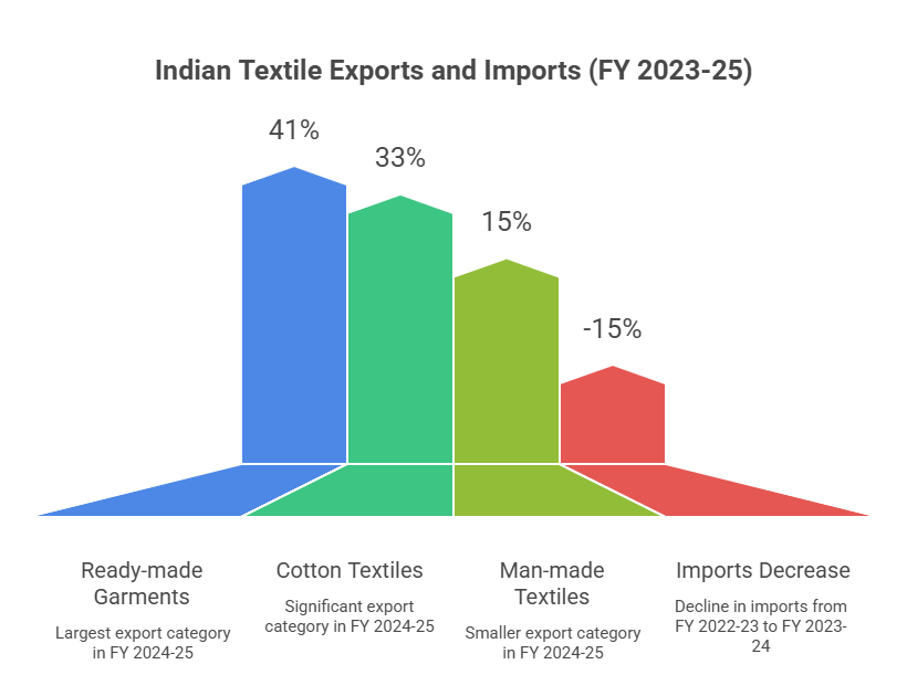 Indian textile exports statistics