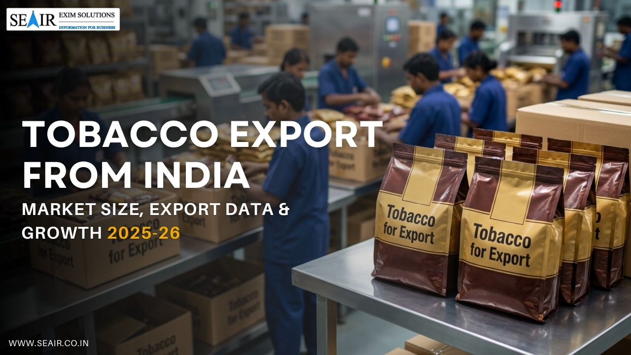 Tobacco Export from India: Market Size, Export Data & Growth 2025-26