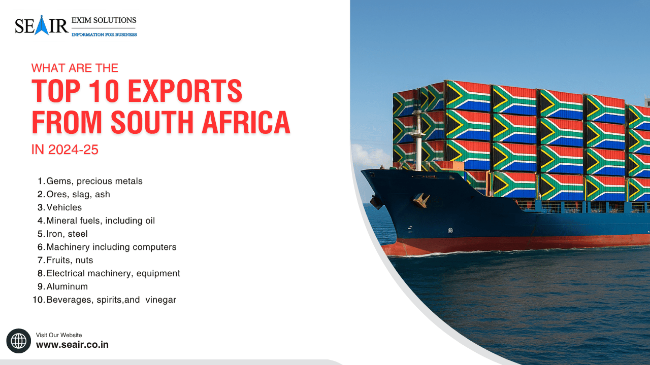What Are the Top 10 Exports from South Africa in 2025-26