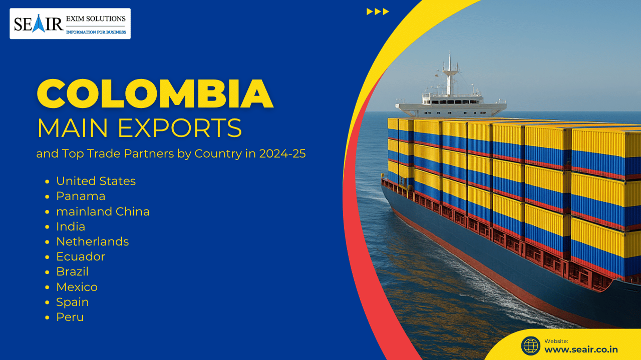 Colombia Main Exports and Top Trade Partners by Country in 2025-26